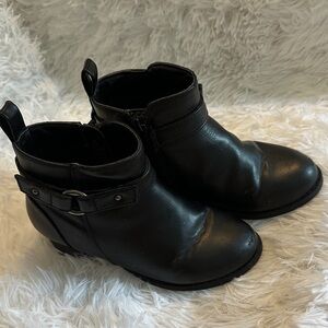 🎀 Place Girls Black Ankle Boots